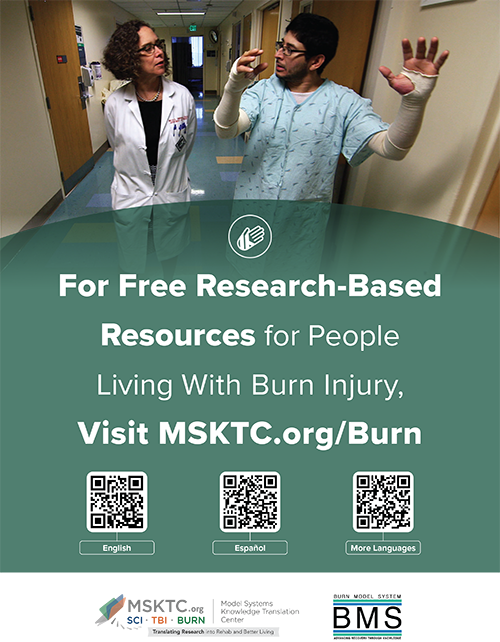 MSKTC Burn Tabletop Poster