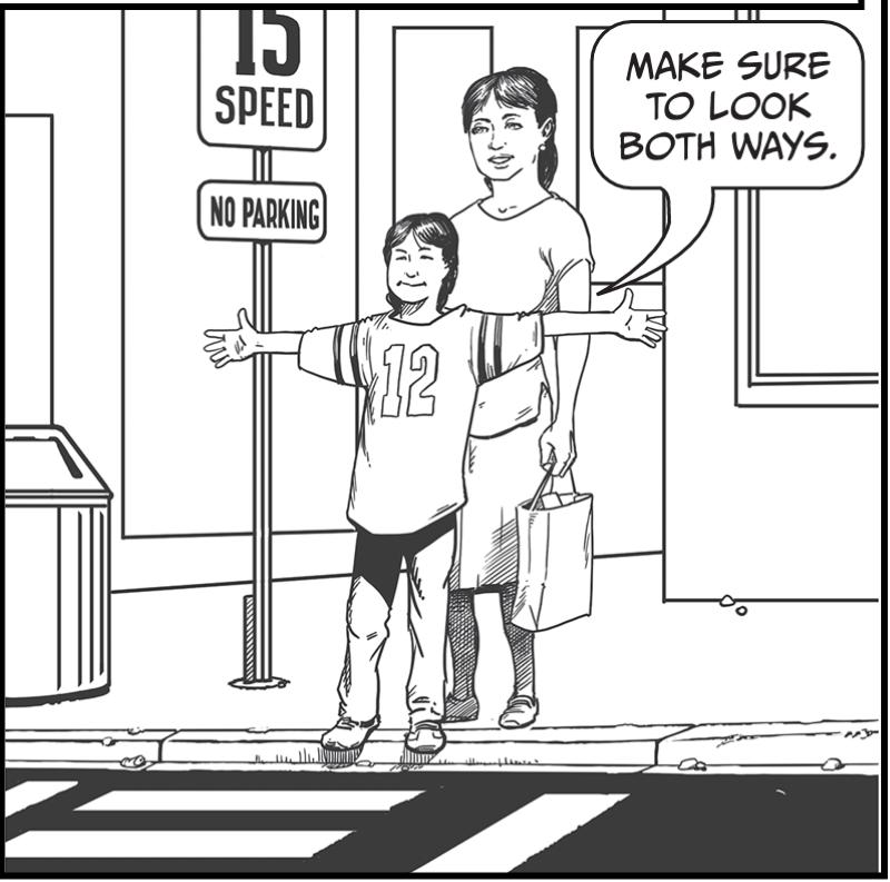 Make sure to look botH ways.