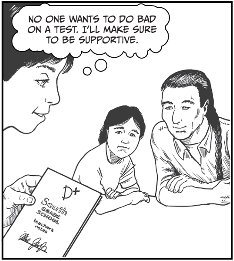 No one wants to do bad on a test. I’lL make sure to be supportive.