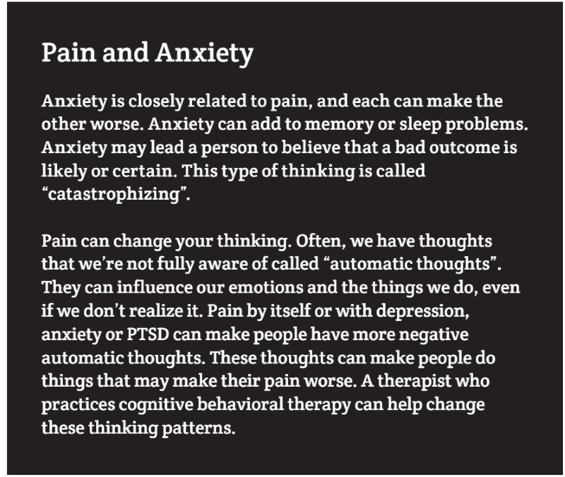 Pain and Anxiety