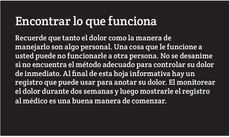Encontrar lo que funciona