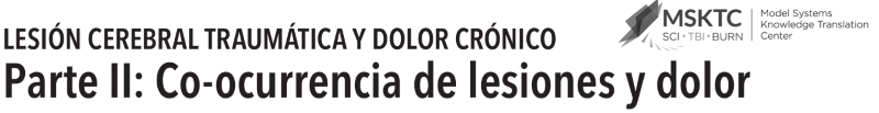LESIÓN CEREBRAL TRAUMÁTICA Y DOLOR CRÓNICO Parte II: Co-ocurrencia de lesiones y dolor