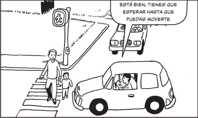 Está bien; tienes que esperar hasta que puedas moverte