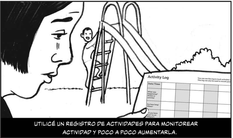 Utilicé un registro de actividades para monitorear actividad y poco a poco aumentarla.