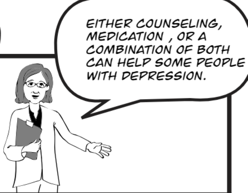 Counseling or medication can help
