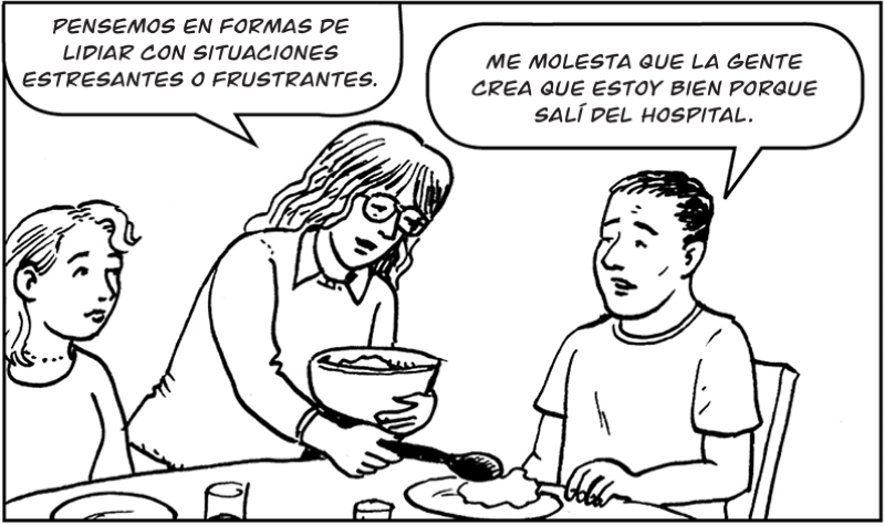 Pensemos en formas de  lidiar con situaciones  estresantes o frustrantes.