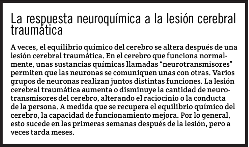 La respuesta neuroquímica a la lesión cerebral traumática