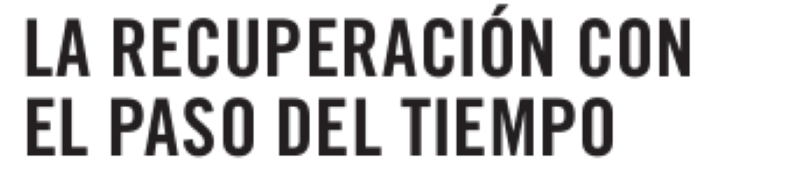LA RECUPERACIÓN CON EL PASO DEL TIEMPO