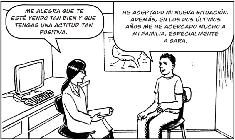  Me alegra que te  esté yendo tan bien y que tengas una actitud tan positiva.