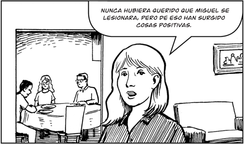  Nunca hubiera querido que Miguel se  lesionara, pero de eso han surgido cosas positivas.