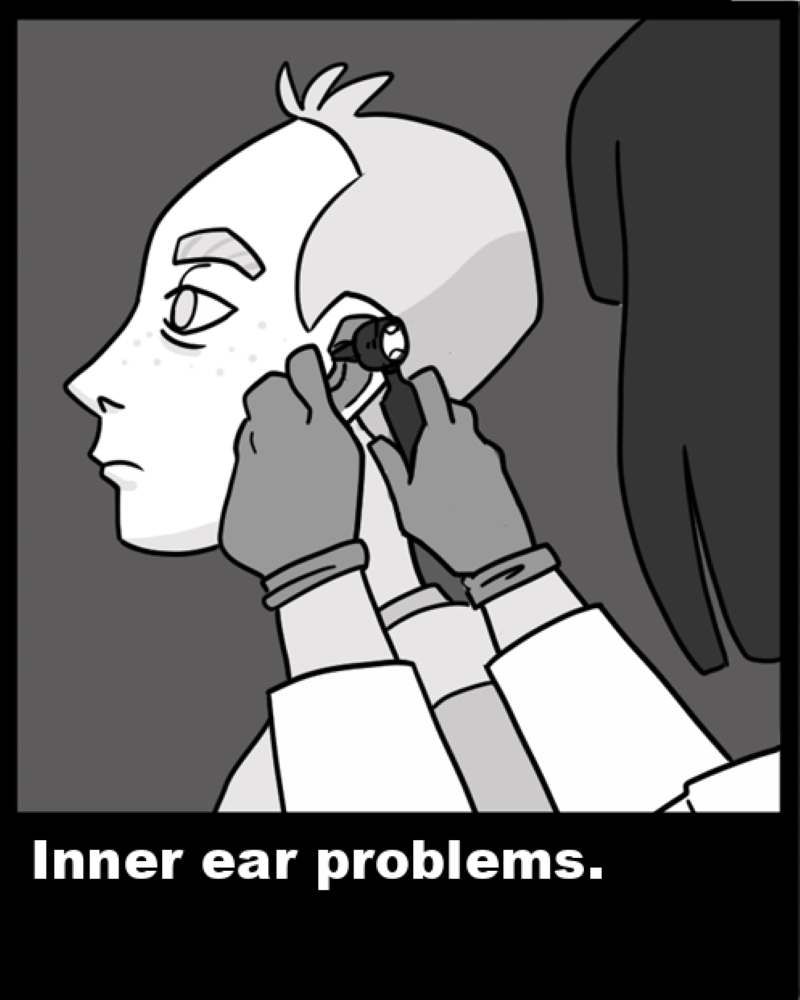 Inner ear problems. 