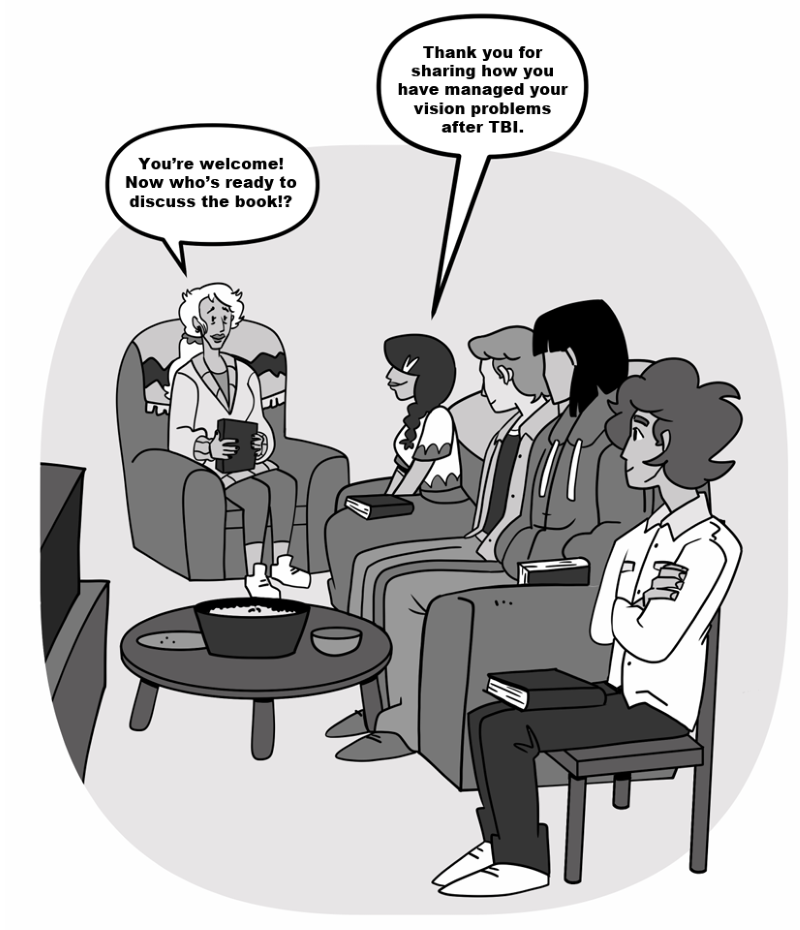 Thank you for sharing how you have managed your vision problems after TBI. 