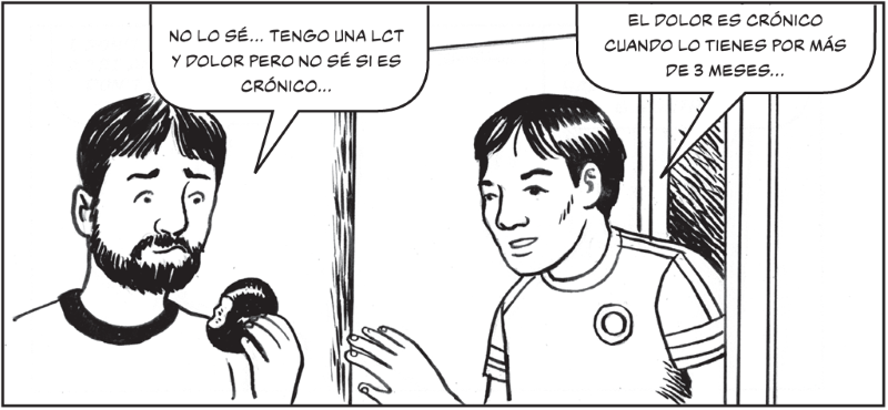 No lo sé... Tengo una LCT y dolor pero no sé si es crónico.