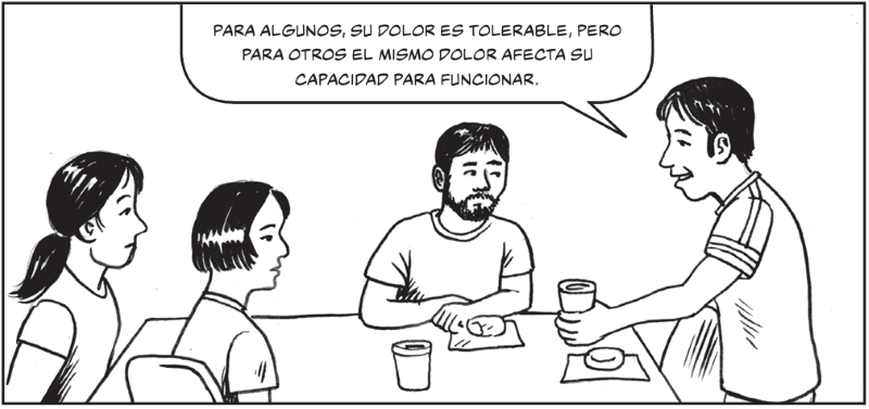 Para algunos, su dolor es tolerable, pero para otros el mismo dolor afecta su  capacidad para funcionar.