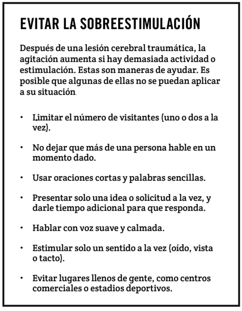 EVITAR LA SOBREESTIMULACIÓN