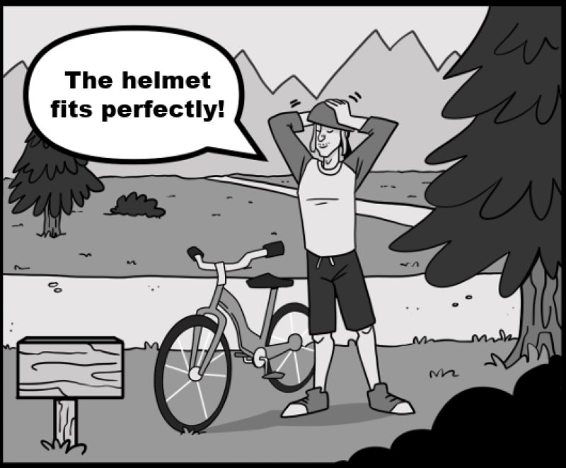 The helmet fits perfectly!