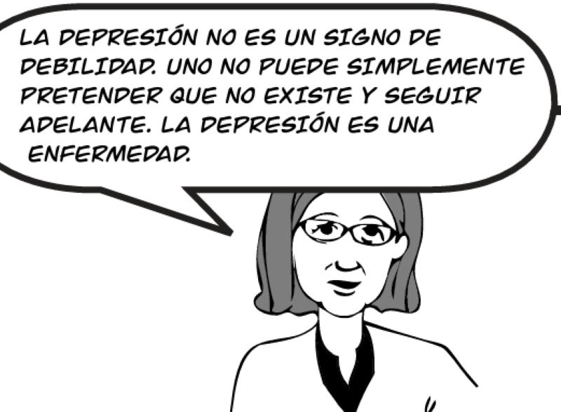 LA DEPRESIÓN NO ES UN SIGNO DE  DEBILIDAD.