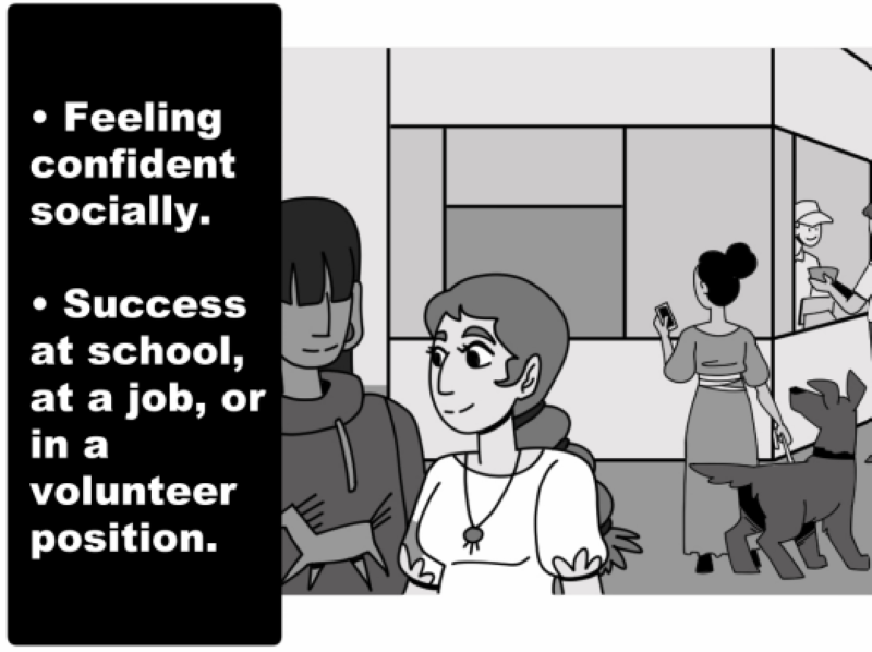 Feeling confident socially