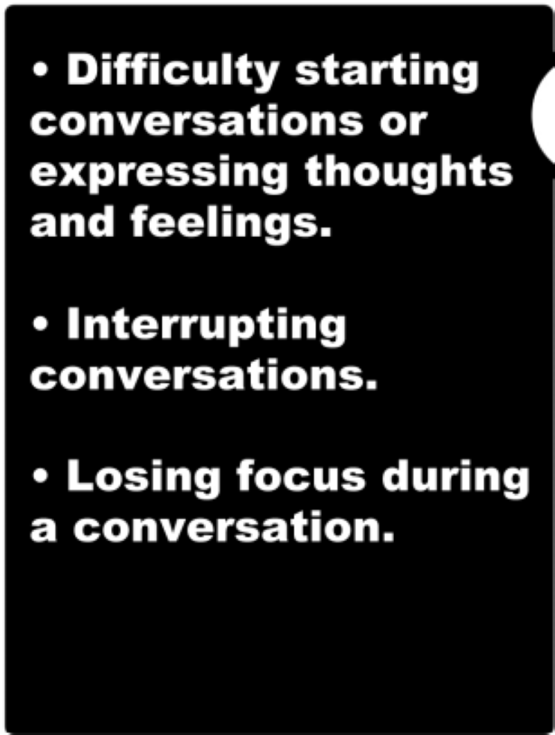 Difficulty starting conversations
