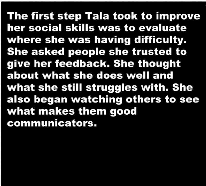 The first step Tala took