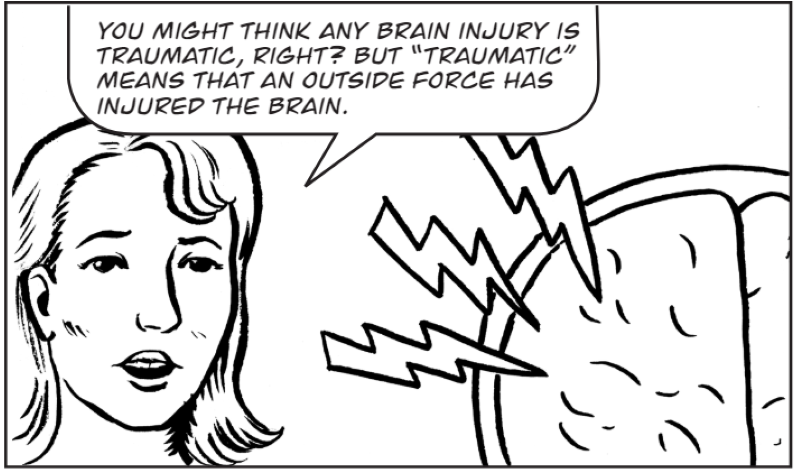 You might think any brain injury is traumatic, right?