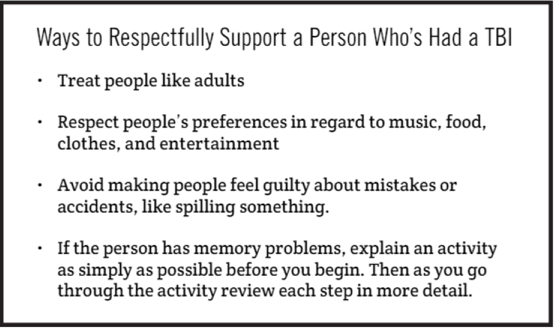 Ways to Respectfully Support a Person Who’s Had a TBI