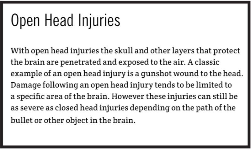 Open Head Injuries