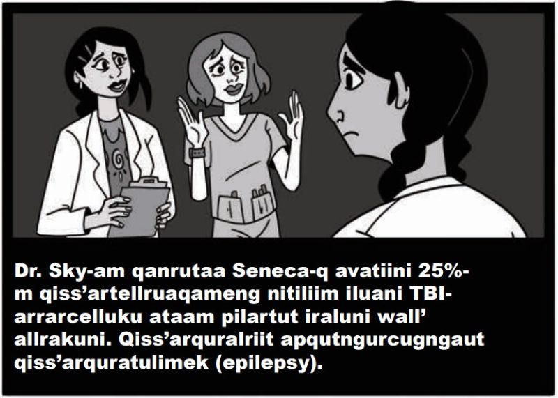 Dr. Sky tells Seneca that about 25% of people who have a seizure within 1 week of a TBI will have another one months or years later.