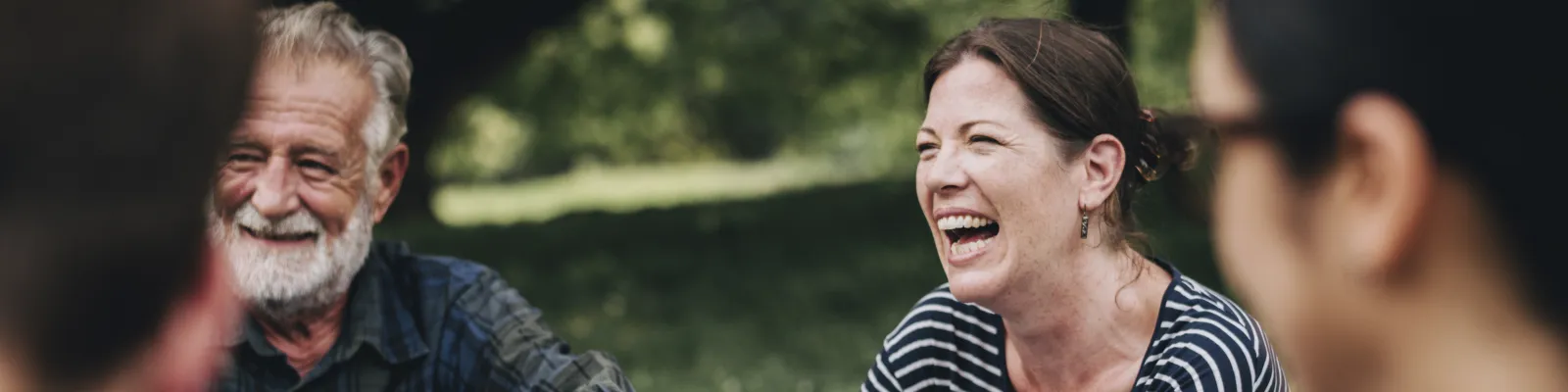 Photo of woman enjoying time with a group of friends