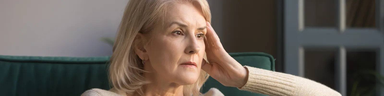 Photo of woman looking sad
