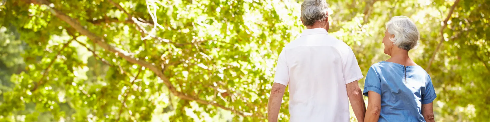 Photo of couple taking a walk