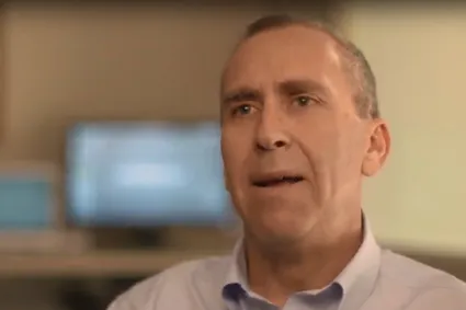 Still image of speaker from video