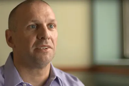 Still image of speaker from video