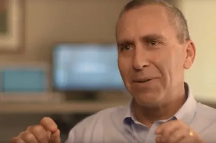 Still image of speaker from video
