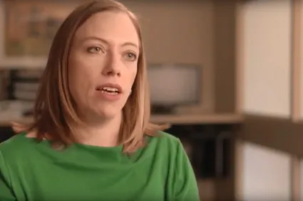 Still image of speaker from video
