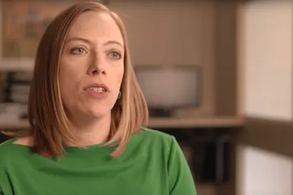 Still image of speaker from video