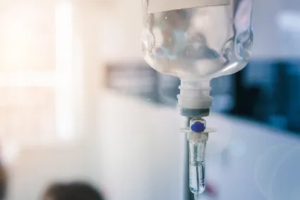 Hanging IV bag