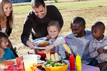 People at picnic