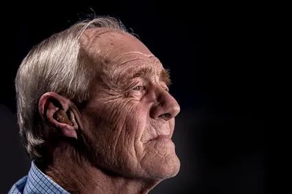 Sad old man