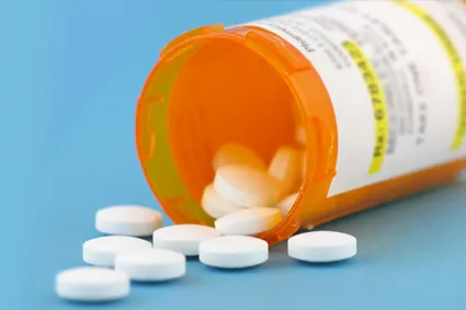 Open pill bottle