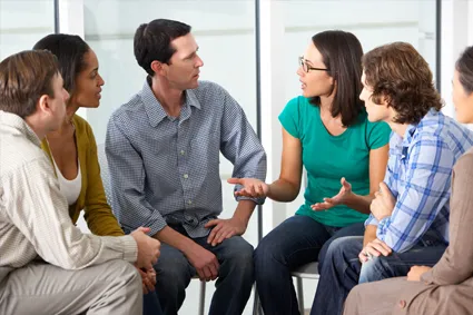 Group of people talking
