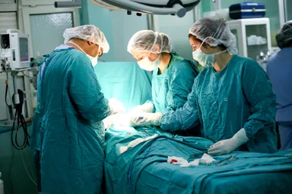 Doctors in surgery