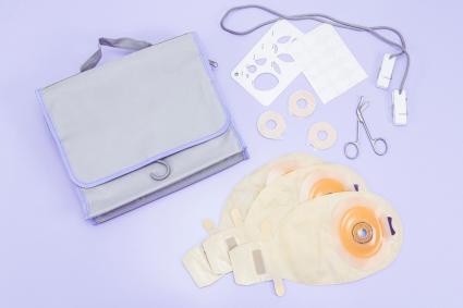 Photo of colostomy equipment