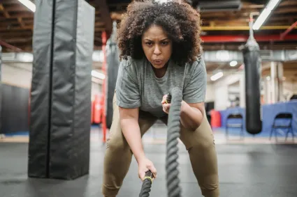 Photo of woman exercising