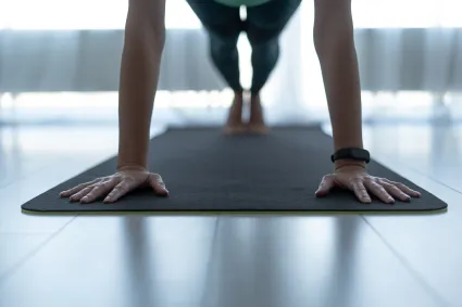 Photo of person doing yoga
