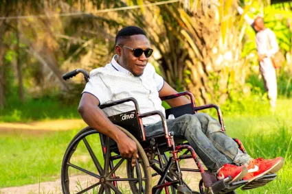 Man in wheelchair