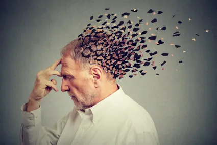 Photo of man with illustration of fury over head