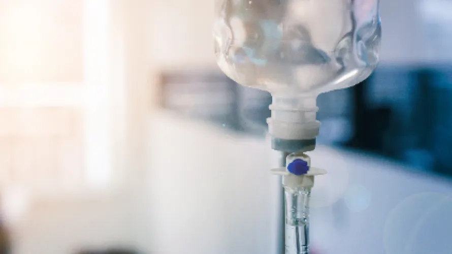 Hanging IV bag