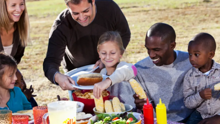 People at picnic
