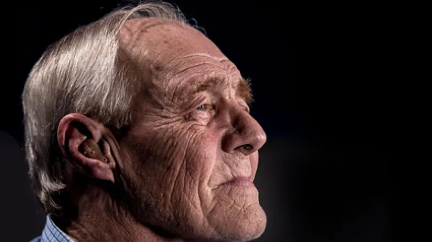 Sad old man